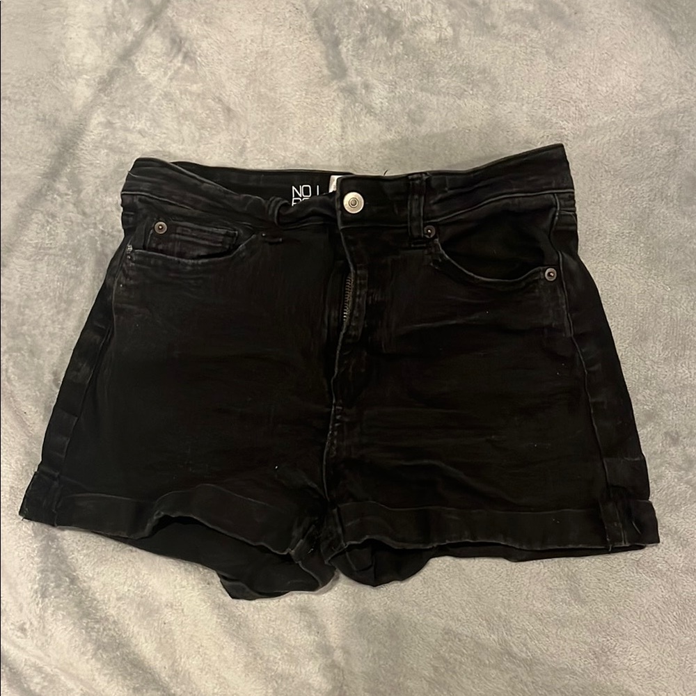 Women's Black Denim Shorts